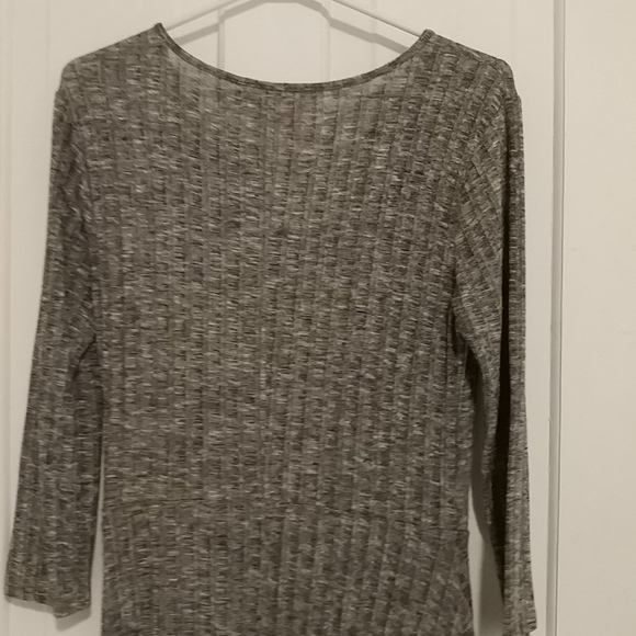 Grey Striped Knit Dress - Picture 5 of 5